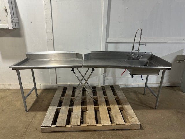 H.D COM S.S LEFTSIDE CLEAN TABLERIGHT SIDE DIRTY TABLE W/SINK FOR DISHWSHER - Second Life - Equipment - collection_name