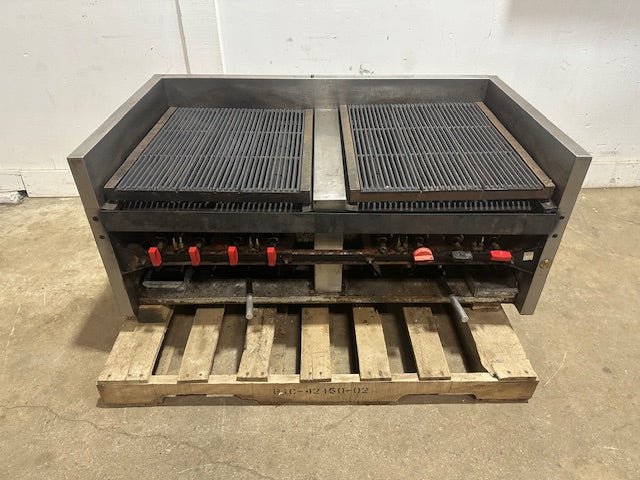 H.D COMMERCIAL 48"W 8 Burners Natural Gas Radiant Countertop Charbroiler Grill - Second Life - Equipment - collection_name