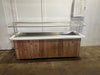 H.D COMMERCIAL 96 1/8"W ICE BATH COLD BUFFET TABLE WITH SNEEZE GUARD & CASTERS - Second Life - Equipment - collection_name