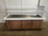 H.D COMMERCIAL 96 1/8"W ICE BATH COLD BUFFET TABLE WITH SNEEZE GUARD & CASTERS - Second Life - Equipment - collection_name