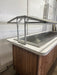 H.D COMMERCIAL 96 1/8"W ICE BATH COLD BUFFET TABLE WITH SNEEZE GUARD & CASTERS - Second Life - Equipment - collection_name