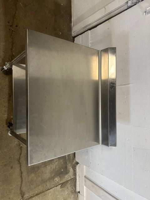 HD COMMERCIAL ALL STAINLESS STEEL 40.5"H x 36 1/4"W x 30"D FOOD PREP TABLE ON CASTER - Second Life - Equipment - collection_name