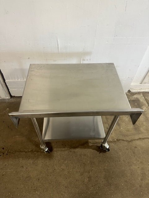 HD COMMERCIAL ALL STAINLESS STEEL 40.5"H x 36 1/4"W x 30"D FOOD PREP TABLE ON CASTER - Second Life - Equipment - collection_name
