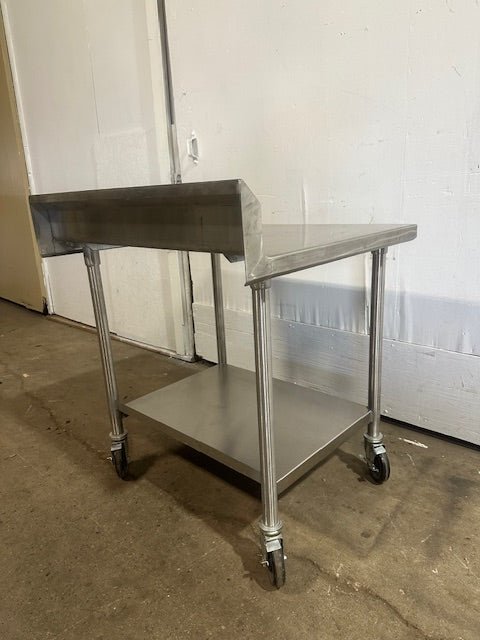 HD COMMERCIAL ALL STAINLESS STEEL 40.5"H x 36 1/4"W x 30"D FOOD PREP TABLE ON CASTER - Second Life - Equipment - collection_name