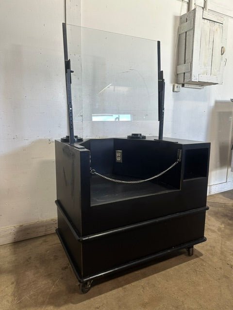 H.D COMMERCIAL BEVERAGE / SOUP STATION W/POWER OUTLET SPRING LOADED CUP HOLER ADJUSTABLE SNEEZE GUARD - Second Life-Equipment-#collection_name#