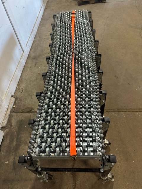 H.D COMMERCIAL EXPANDABLE STEEL SKATEWHEEL CONVEYOR 86"L (COMPRESS)-213"L EXPAND - Second Life-Equipment-collection_name
