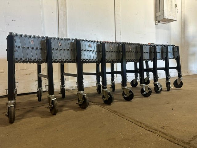 H.D COMMERCIAL EXPANDABLE STEEL SKATEWHEEL CONVEYOR 86"L (COMPRESS)-213"L EXPAND - Second Life-Equipment-collection_name