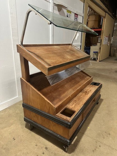 HD COMMERCIAL HIGH - END STAINED WOOD FINISH SELF - SERVE OPEN BAKERY CASE - Bargains R Ours - #collection_name#