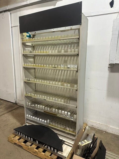 H.D COMMERCIAL LIGHTED CIGARETTE DISPLAY RACK W/ ACCESSORIES, 85.5"Hx47.5"Wx14"D - Second Life - Equipment - collection_name