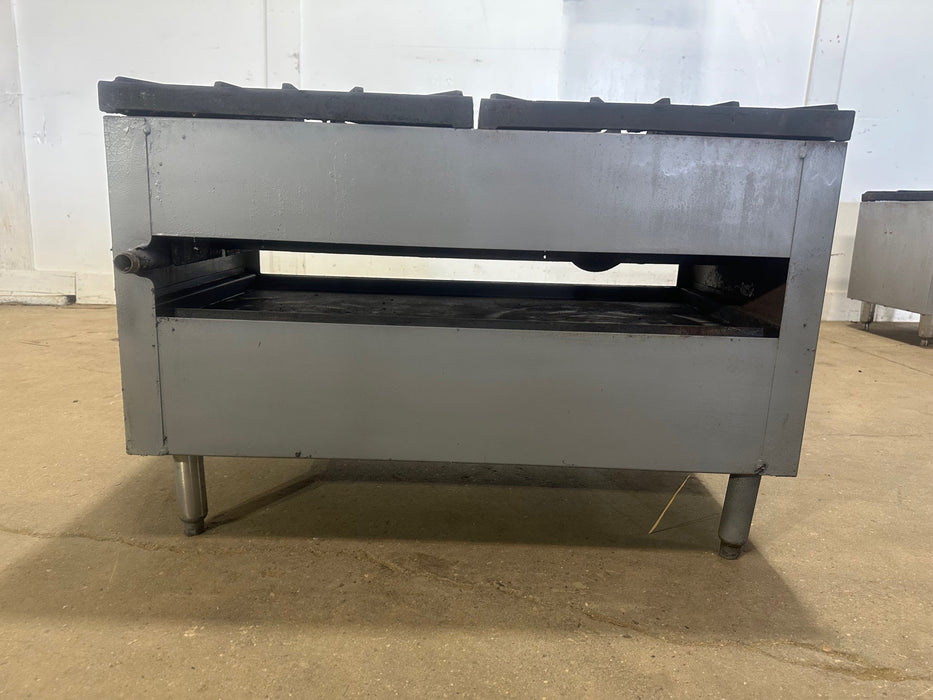 H.D COMMERCIAL NAT GAS 2 BURNER STOVE WITH GREASE CATCHER PAN - Second Life - Equipment - collection_name