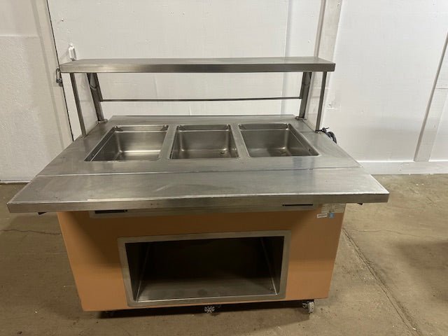 HD COMMERCIAL (NSF) CAFETARIA STYLE 3 PANS HOT SERVING LINE/TABLE - Bargains R Ours - #collection_name#