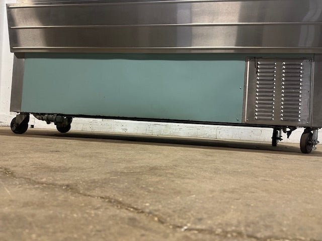 H.D COMMERCIAL S.S REFRIGERATED BUFFET TABLE W/SNEEZE GUARD ON CASTERS,120V 1PH - Second Life - Equipment - collection_name