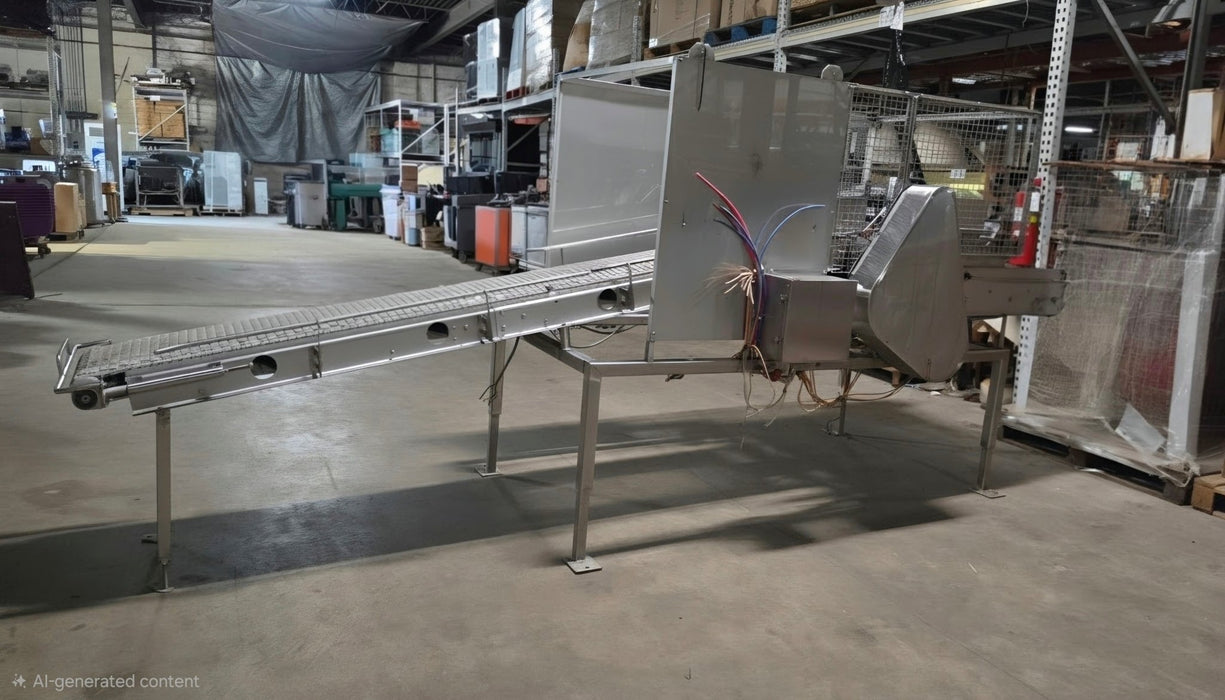 H.D INDUSTRIAL 69 1/2"H x 154"L x 39 1/2"D BRUSH FEED CONVEYOR LINE - Second Life-Equipment-#collection_name#