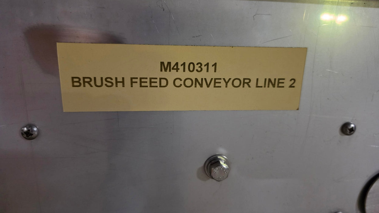 H.D INDUSTRIAL 69 1/2"H x 154"L x 39 1/2"D BRUSH FEED CONVEYOR LINE - Second Life-Equipment-#collection_name#