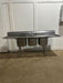HEAVY DUTY COMMERCIAL STAINLESS STEEL 3 COMPARTMENT SINK 44x93x22.5, 17 GAUGE, HOT/COLD FAUCET - Second Life - Equipment - collection_name