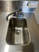 HEAVY DUTY COMMERCIAL STAINLESS STEEL BAR SINGLE HAND WAS SINK WITH HOT AND COLD FAUCET AND BACK SPLASH GUARD - Bargains R Ours - #collection_name#