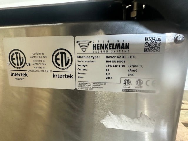 HELKELMAN BOXER 42XL(2018) VACUUM SEALER/ PACKING SYSTEM W/GAS FLUSH SYSTEM (CT) - Second Life - Equipment - collection_name