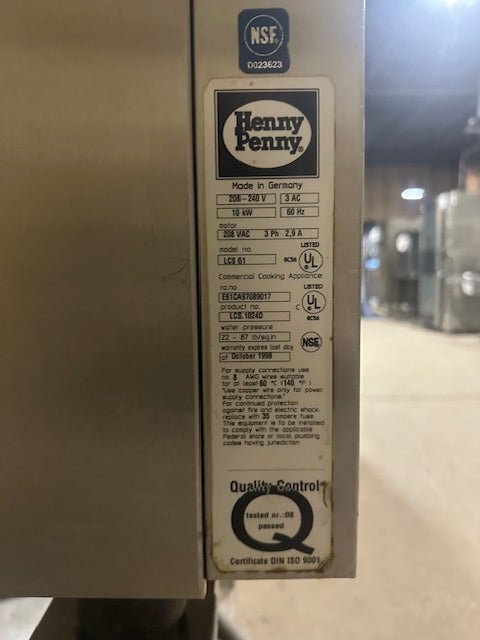 HENNY PENNY COMBINATION STEAMER LCS CLIMAPLUS COOK SYSTEM ELECTRIC WITH HEAVY DUTY COMMERCIAL STAND - Bargains R Ours - #collection_name#