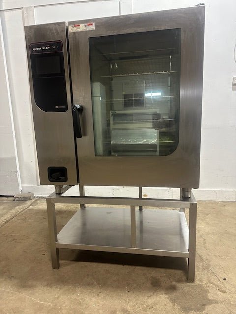 "HENNY PENNY FLEX FUSION PLATINUM FPE115.560.01"ELECTRIC COMBI STEAMER OVEN WITH STAND - Second Life - Equipment - collection_name