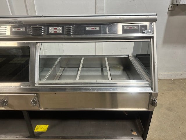 "HENNY PENNY MPB - 107" 208V 7 WELLS DUAL SERVICE HOT FOOD DISPLAY CASE,95.5"W - Second Life - Equipment - collection_name