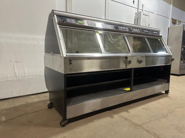 "HENNY PENNY MPB - 107" 208V 7 WELLS DUAL SERVICE HOT FOOD DISPLAY CASE,95.5"W - Second Life - Equipment - collection_name