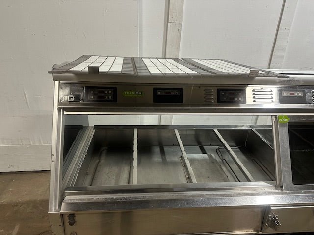 "HENNY PENNY MPB - 107" 208V 7 WELLS DUAL SERVICE HOT FOOD DISPLAY CASE,95.5"W - Second Life - Equipment - collection_name