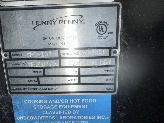 "HENNY PENNY MPB - 107" 208V 7 WELLS DUAL SERVICE HOT FOOD DISPLAY CASE,95.5"W - Second Life - Equipment - collection_name