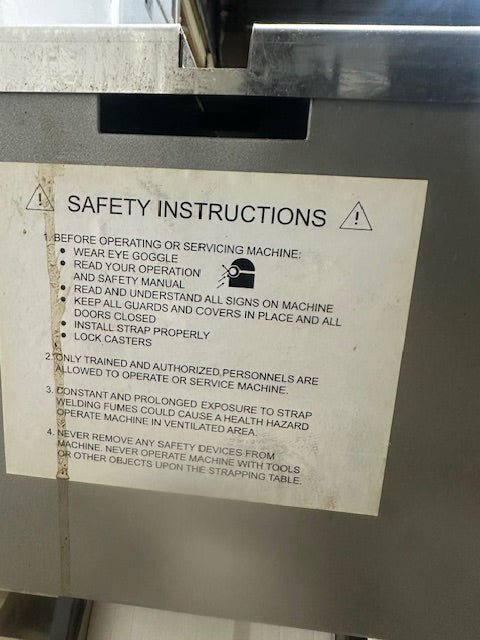 "HIGHLIGHT INDUSTRIES ST - 1100"TABLE TOP POLYPROPYLENE STRAPPING MACHINE 120V 1PH - Second Life - Equipment - collection_name