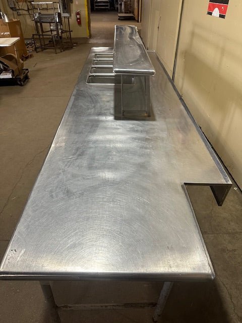 "HOBART" 4 HOT WELL CAFETERIA SERVING LINE TABLE - Bargains R Ours - #collection_name#