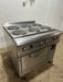 "HOBART CR43" 6 BURNERS DUAL PHASE ELECTRIC STOVE/RANGE W/OVEN AND 2 DRIP TRAYS ON CASTERS - Second Life - Equipment - collection_name