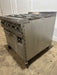 "HOBART CR43" 6 BURNERS DUAL PHASE ELECTRIC STOVE/RANGE W/OVEN AND 2 DRIP TRAYS ON CASTERS - Second Life - Equipment - collection_name