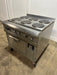 "HOBART CR43" 6 BURNERS DUAL PHASE ELECTRIC STOVE/RANGE W/OVEN AND 2 DRIP TRAYS ON CASTERS - Second Life - Equipment - collection_name