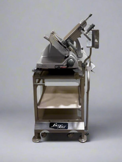 HOBART DELI BUDDY SLICER, BAG HOLDER WITH ROLLING STAND - 2 SHELVES ON CASTERS - Bargains R Ours - #collection_name#