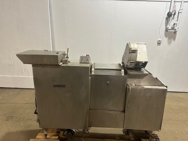 HOBART MEAT PACKING WRAPPING CONVEYOR SYSTEM STAND TABLE AND LABEL PRINTER - Bargains R Ours - #collection_name#