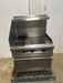 "HOBART" NATURAL GAS 2 BURNER RANGE WITH OVEN AND 24 INCH GRIDDLE - Second Life - Equipment - collection_name