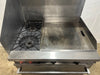 "HOBART" NATURAL GAS 2 BURNER RANGE WITH OVEN AND 24 INCH GRIDDLE - Second Life - Equipment - collection_name