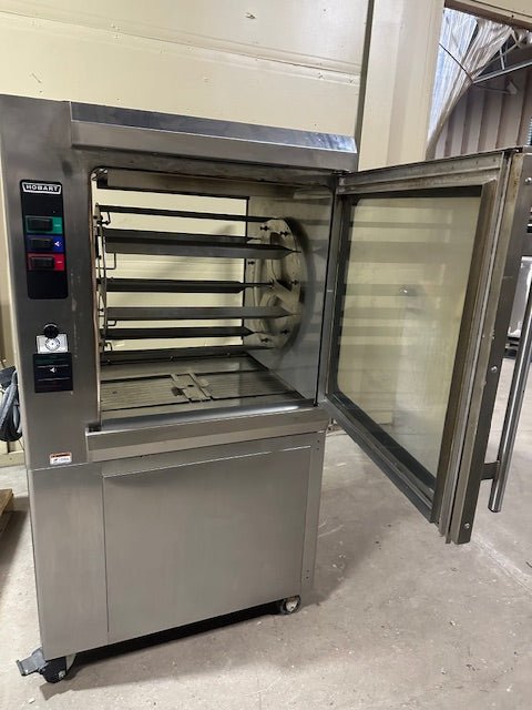 HOBART ROTISSERIE AUTO CLEAN OVEN WITH HOBART VENT LESS HOOD ON CASTERS - Bargains R Ours - #collection_name#