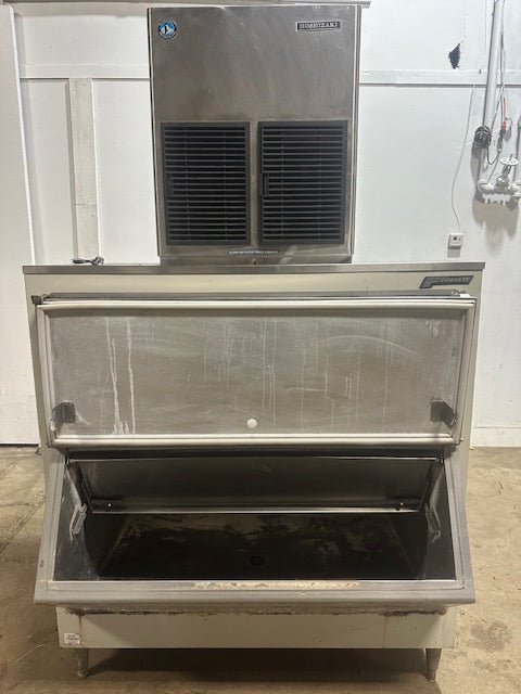 HOSHIZAKI F1001MAH COMMERCIAL 208 - 230V FLAKE ICE MACHINE - MAKER W/ FOLLETT ICE BIN - Second Life - Equipment - collection_name