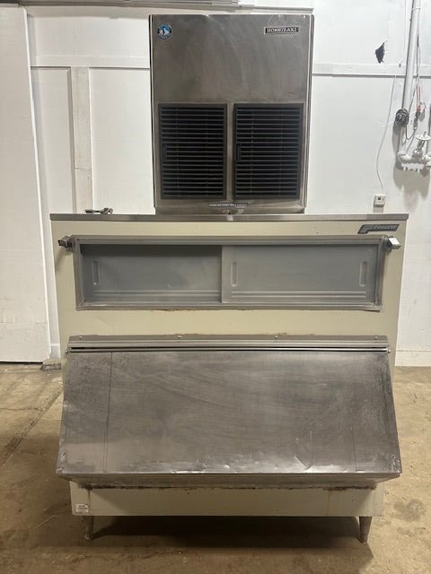 HOSHIZAKI F1001MAH COMMERCIAL 208 - 230V FLAKE ICE MACHINE - MAKER W/ FOLLETT ICE BIN - Second Life - Equipment - collection_name
