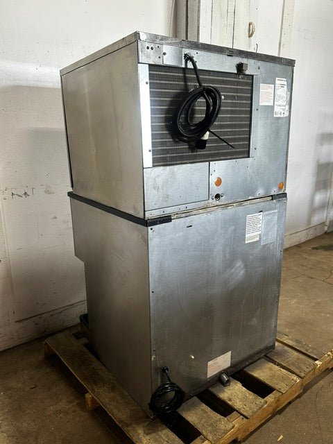 HOSHIZAKI KML-350MAH ICE MAKER W/ATTACHED DISPENSER AND DRIP TRAY - Second Life-Equipment-collection_name