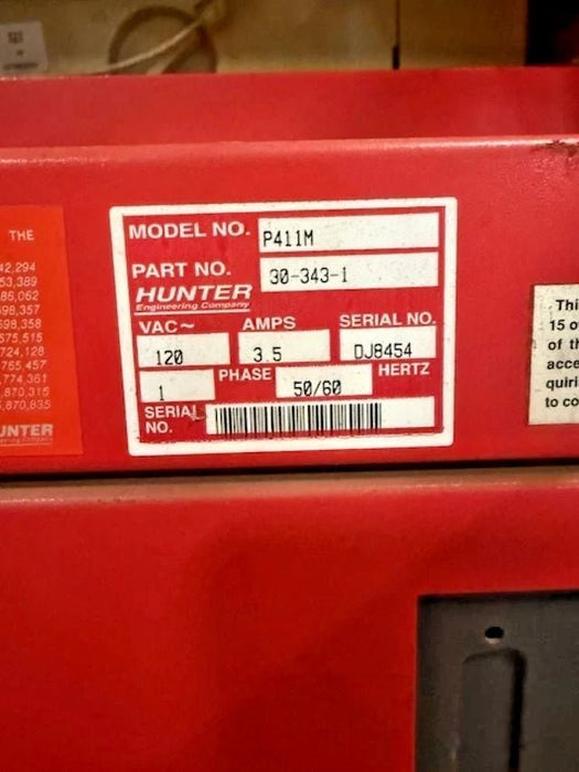 Hunter P 411M wheel alignment machine WITH EXTRA PARTS, OWNER MANUAL - Second Life - Equipment - collection_name