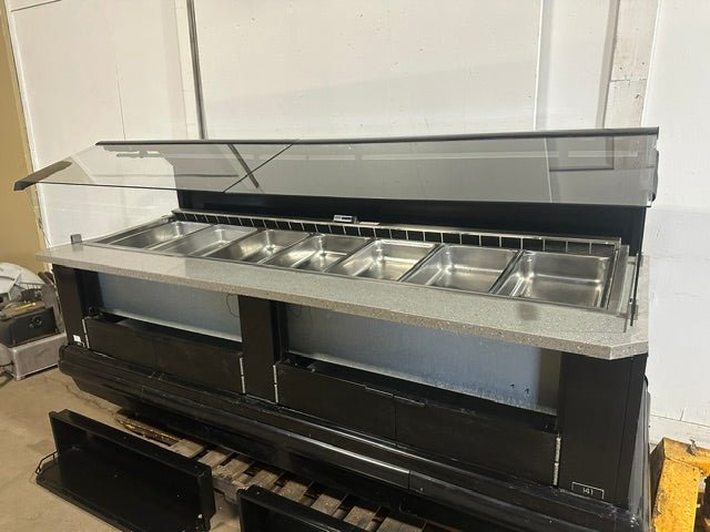"HUSSMANN IM-04-I8-FR"H.D COMMERCIAL 98"W 7WELL REFRIGERATED DISPALY CASE 1PH - Second Life-Equipment-#collection_name#