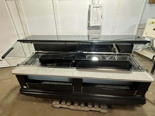 "HUSSMANN IM-04-I8-FR"H.D COMMERCIAL 98"W 7WELL REFRIGERATED DISPALY CASE 1PH - Second Life-Equipment-#collection_name#