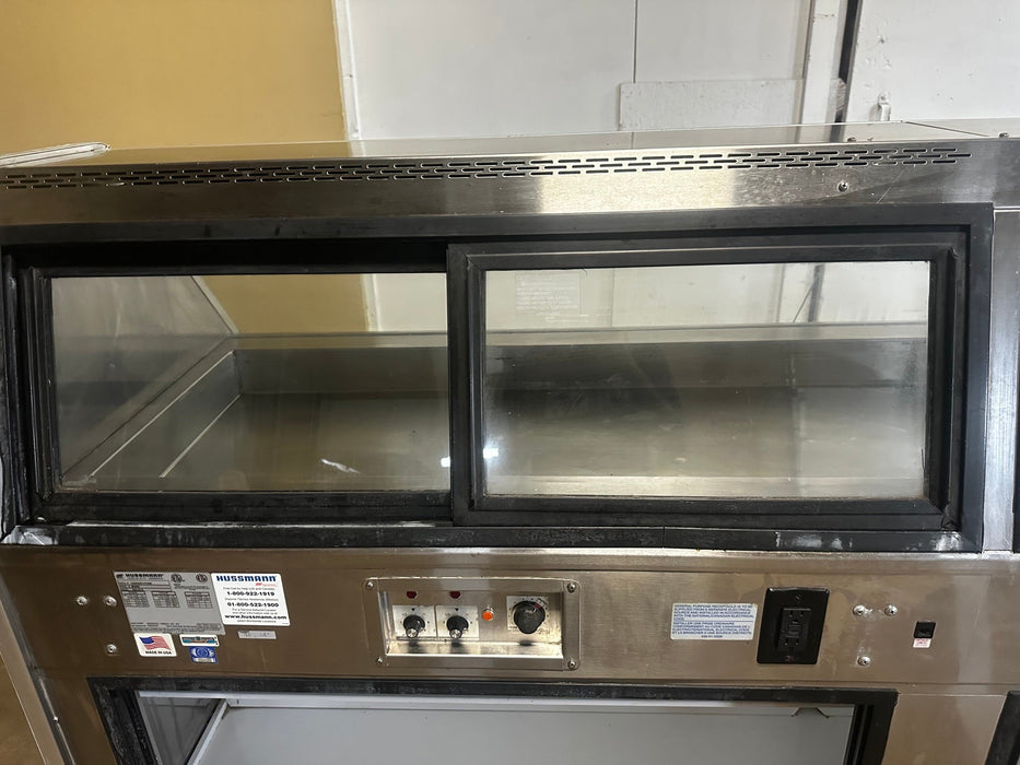 "HUSSMANN R3H-HF-8" H.D COMM DUAL SERVICE HOT FOOD DISPLAY CASE 98"W, 3PH - Second Life-Equipment-collection_name
