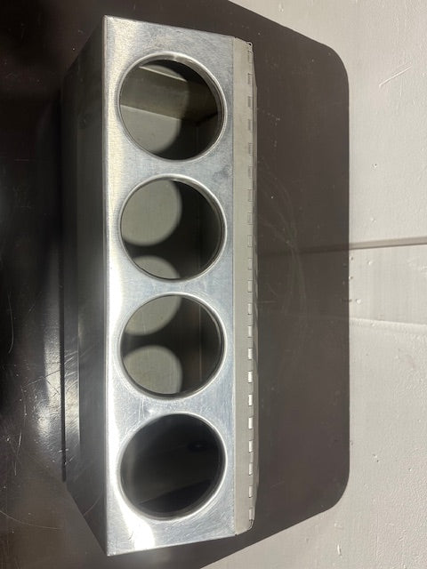 Steril-Sil CC-LTC-4 4-Compartment Insulated Stainless Steel Ice-Cooled Condiment Dispenser