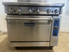 IMPERIAL COMMERCIAL NAT GAS 6 BURNER STAINLESS STEEL RANGE W/ CONVECTION OVEN - Second Life - Equipment - collection_name