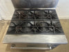IMPERIAL COMMERCIAL NAT GAS 6 BURNER STAINLESS STEEL RANGE W/ CONVECTION OVEN - Second Life - Equipment - collection_name