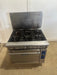 IMPERIAL COMMERCIAL NAT GAS 6 BURNER STAINLESS STEEL RANGE W/ CONVECTION OVEN - Second Life - Equipment - collection_name