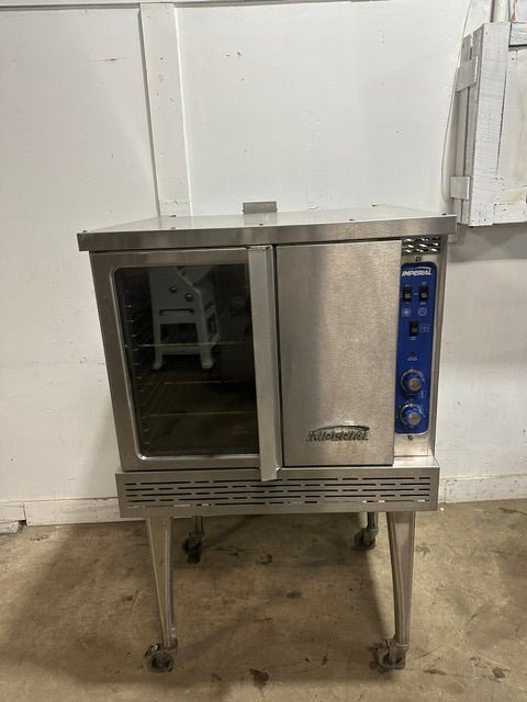 "IMPERIAL ICVG-1"H.D COMMERCIAL N GAS CONVECTION OVEN ON CASTER, 70,000 BTU/HR - Second Life-Equipment-#collection_name#