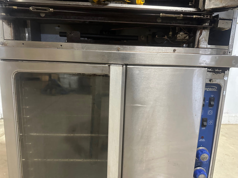 "IMPERIAL ICVG - 2 - B" COMMERCIAL N GAS DOUBLE STACK CONVECTION OVEN WITH 4 RACKS - Second Life - Equipment - collection_name